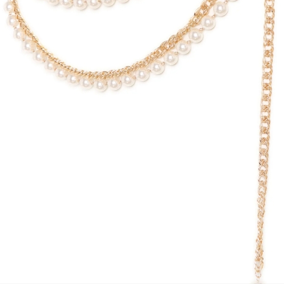 Wrapped in pearls belly chain-gold - Picture 3 of 3